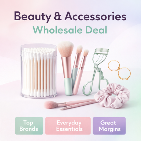 Beauty & Accessories Wholesale Deal — 30% Off | 360K+ Units Available