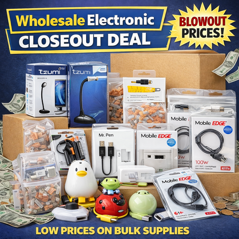 25K+ Units Electronics & Hardware Closeout