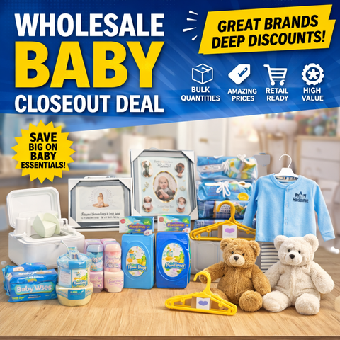 43K+ Wholesale Baby Essentials Closeout Deal