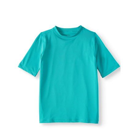 Wonder Nation Rash Guard Shirt , Boy's S/S Blue C/P 24