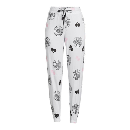 SCHITT'S CREEK ROSES WHITE SLEEP PANTS ASST SIZE C/P 6