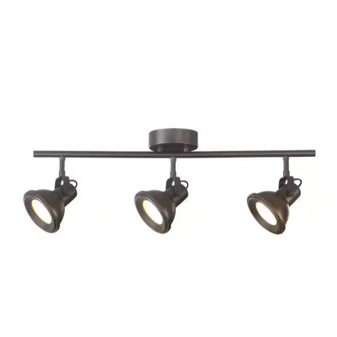 26.1" 3-HEAD BRONZE LED DIRECTION RAIL TRACK LIGHT C/P 1,COLOR BOX