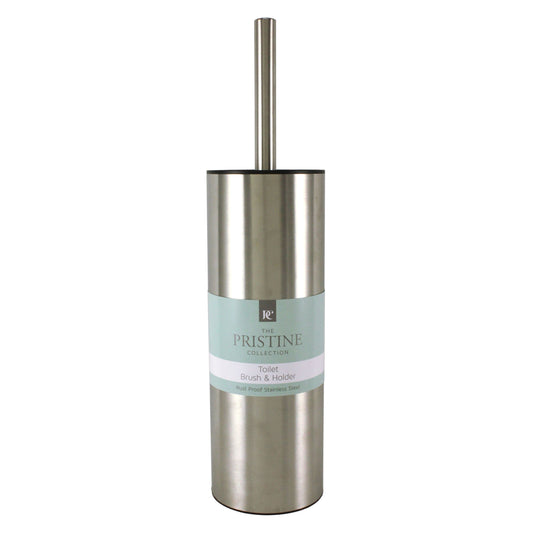 TALL TOILET BRUSH W/HOLDER C/P 12