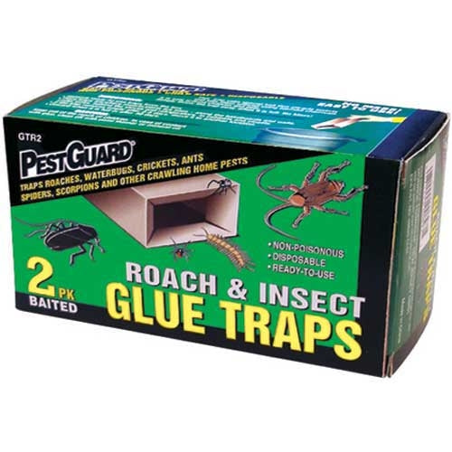 2pk PEST GUARD ROACH & INSECTS GLUE TRAP C/P 60