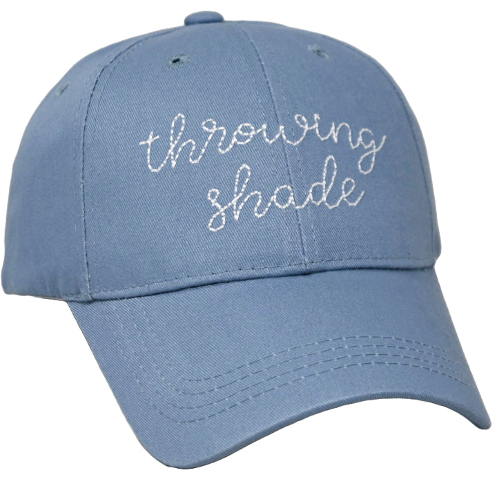 Gray Embroidery Hat- Throwing Shade C/P 24
