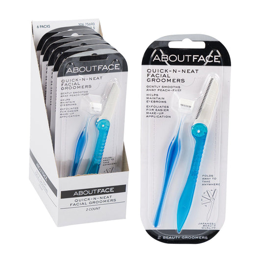 2ct QUICK-N-NEAT FACIAL GROOMERS C/P 36