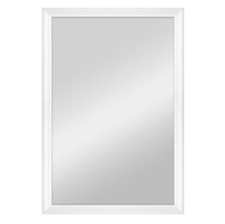 23x34.25" LARA WHITE FRAMED MIRROR C/P1
