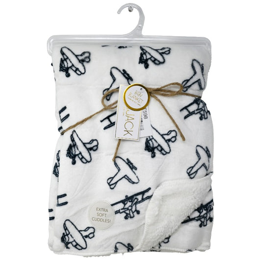 Navy Plane Throw C/P 24 Lila & Jack