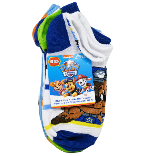 5pk PAW PATROL PAWSOME NS SOCKS SIZE 6-8 C/P 60