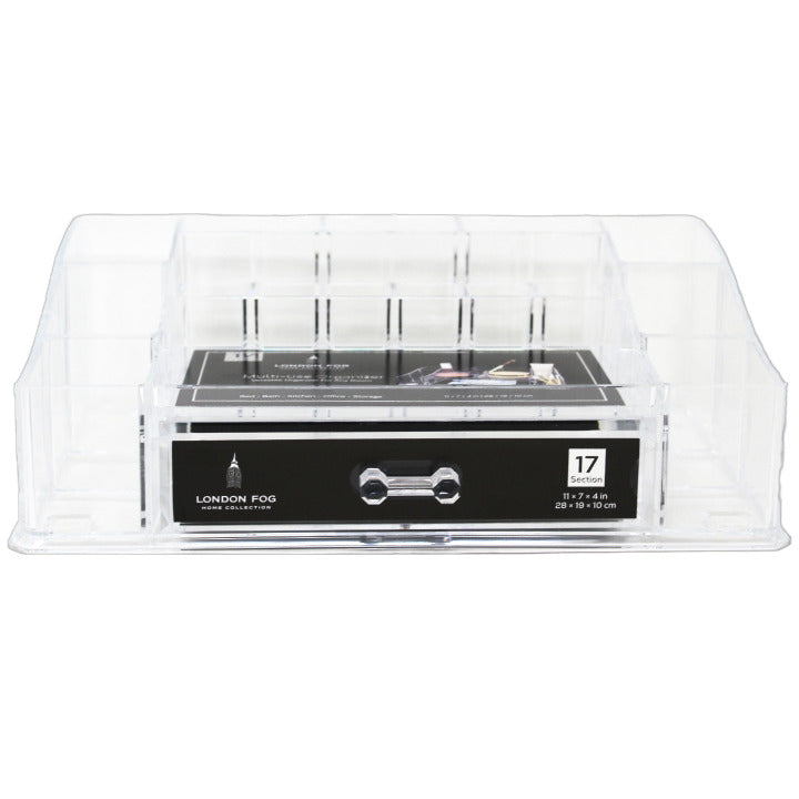 LONDON FOG BEDFORD 17-SECTION ORGANIZER C/P 12
