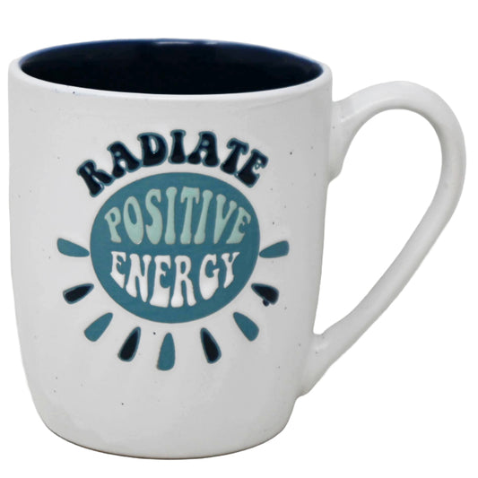 18oz SPECKLE BLUE POSITIVE ENERGY MUG C/P 24