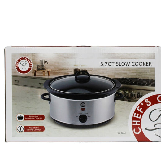 3.7qt SLOW COOKER C/P 4 CHEFS COUNTER