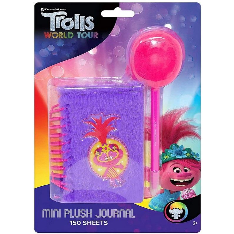 TROLLS WORLD TOUR MINI PLUSH JOURNAL W/PEN C/P 12