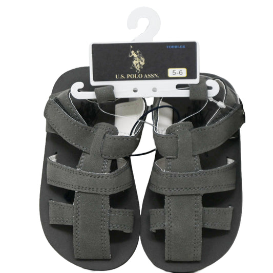 1pk BOYS GREY US POLO ASSN SANDALS SIZE 5-10 C/P 24