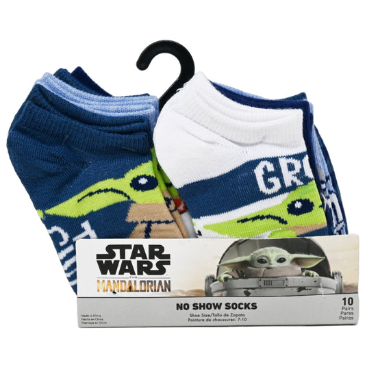 10pk THE MANDALORIAN GROGU NS SOCKS SIZE 4-6 C/P 60