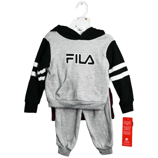 3pc Tod Boys Hth Hoodie Tee Jogger Set C/P 24 Fila