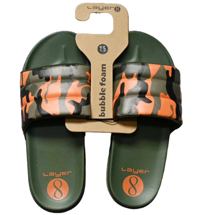 WOMEN CAMO BUBBLE FOAM SLIPPERS ASST SIZE LAYER 8 C/P 36