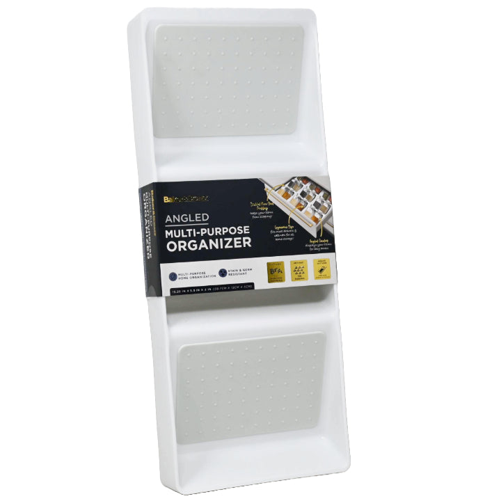 3-TIERED GRAY PLSTC NON-SLIP ORGANIZER C/P 12