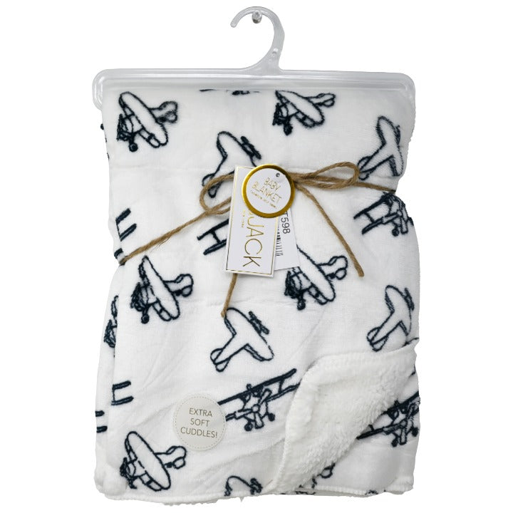 Navy Plane Throw C/P 24 Lila & Jack
