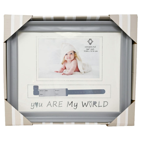 10x8 Gry Baby w/Bracelet Holder Frame C/P 24