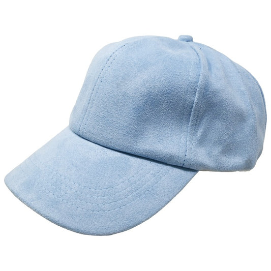 P Blu Suede Cap C/P 48 Nicole Marciano