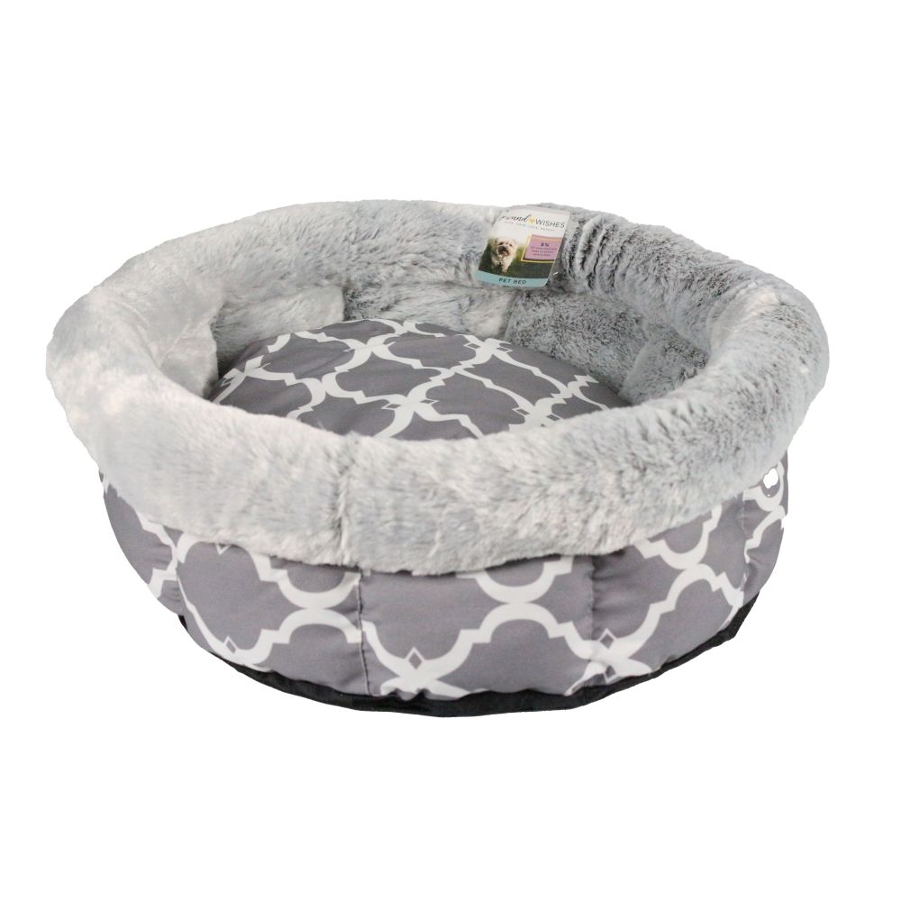 GREY PET BED C/P 10