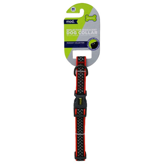 DOG COLLAR IRRIDESCENT RED C/P 72
