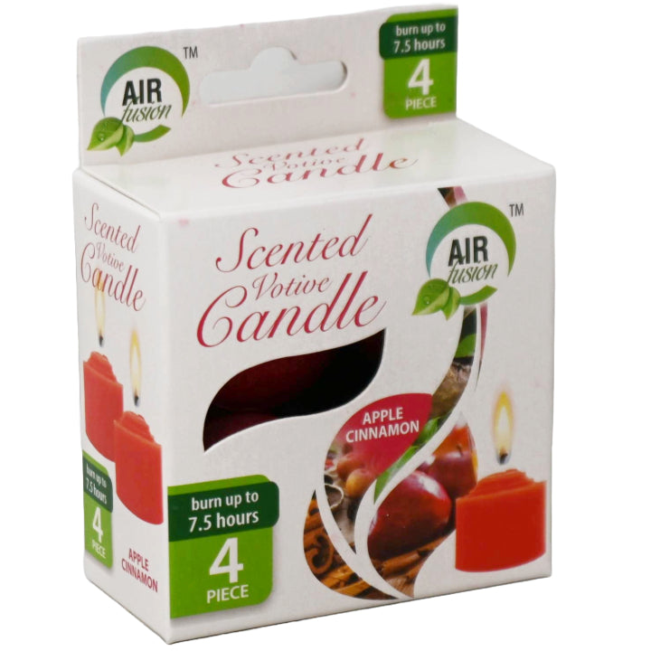 4pk "AS IS" VOTIVE CANDLE -CINAMMON C/P 24