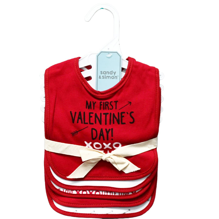 5pk VALENTNE BIBS C/P 48