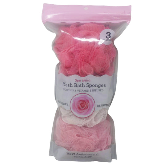 3pc JUMBO MESH SPONGES C/P 12