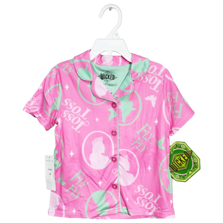 Wicked Sz 4,6,8,10 2pc Pajama Set Sleepwear C/P 6 Wicked
