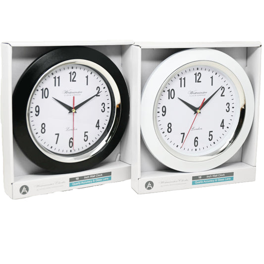10" ASST WALL CLOCK C/P 6
