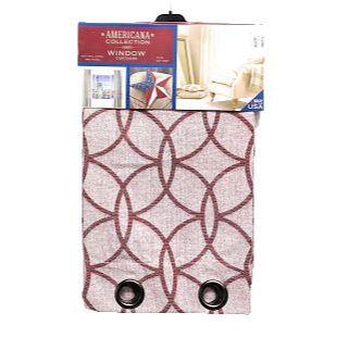 54" X 84" BURGUNDY WINDOW CURTAIN C/P 6