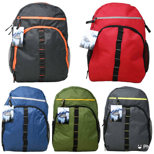 17" BOYS BACKPACK 5-ASST COLORS C/P 24