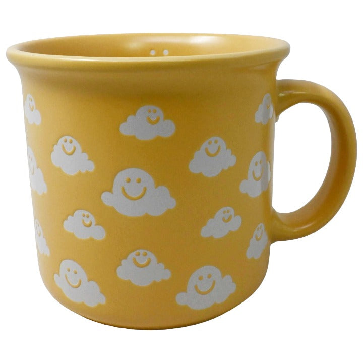 Ylw Smiley Clouds Mug C/P 36 MRKT FINDS