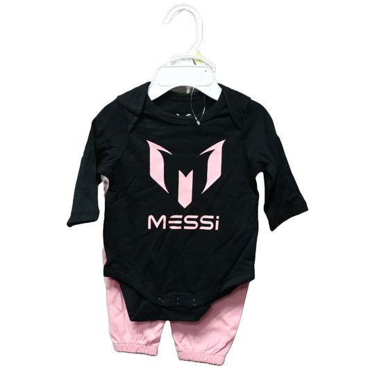 2pc GIRLS MESSI LS TOP/PANT SET 3-ASST SIZE (3m-6m-9m) C/P 24