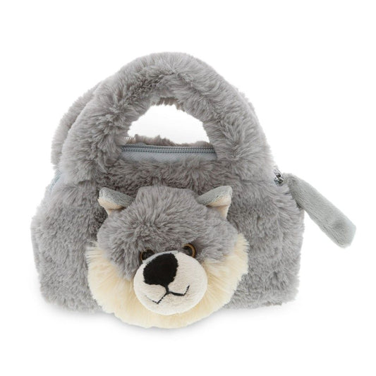 SUPER-SOFT WOLF PLUSH HAND BAG C/P 120