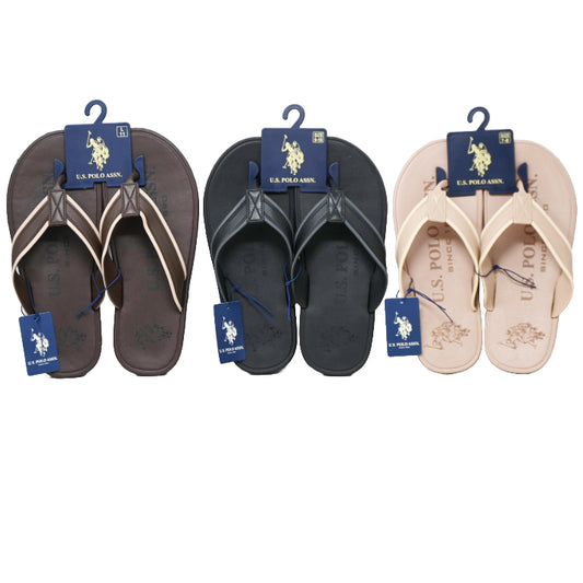 U.S. POLO ASSN. MEN'S ASST SIZE & COLOR BLK/TAN/BRN SANDALS C/P 36