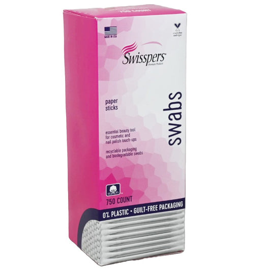 750ct Cotton Swabs Paper Sticks Swisspers C/P 18
