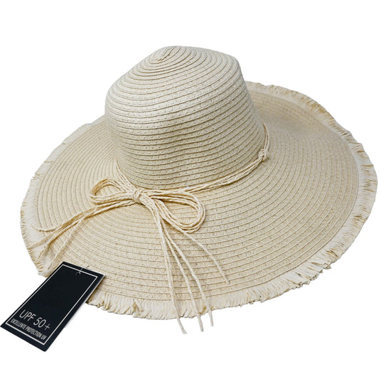 Natural Straw Hat Stars Band C/P 48 Nicole Marciano