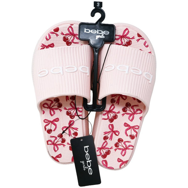 Girls Blush Eva Platform Slides C/P 16 BEBE