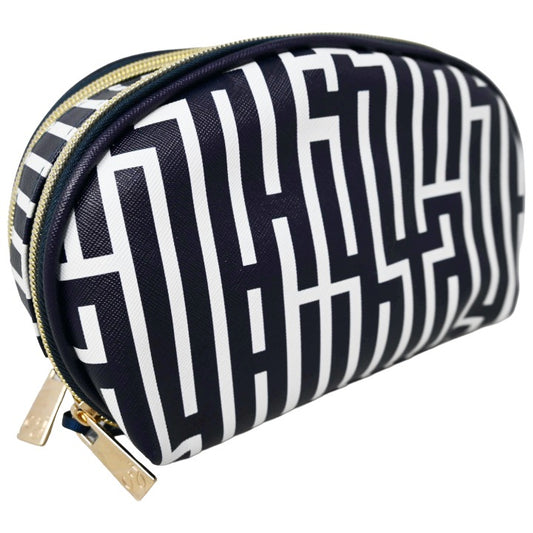 *OUTSIDE CA* DBL ZIP DOME COSMETIC BAG W/PRINT CLEMENTINE AND JANE C/P 40