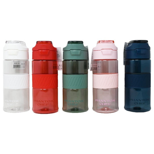 5 Asst 21.9oz Bottle w/Grip Hydration (650 ml) PET BPA Free C/P 50