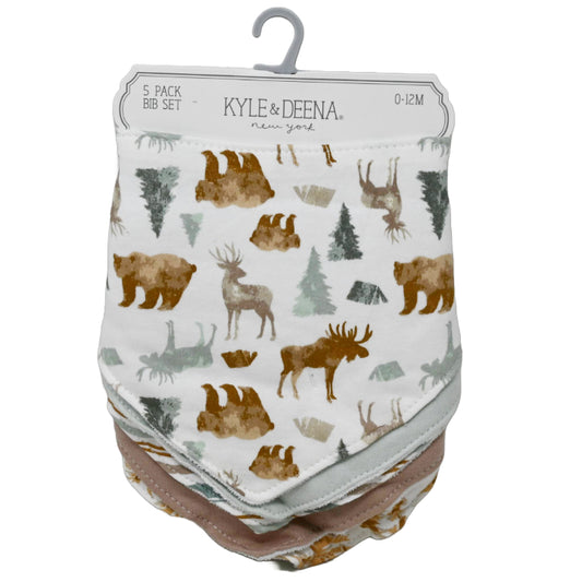 5pk FOX BANADA BIBS - INTERLOCK C/P 72