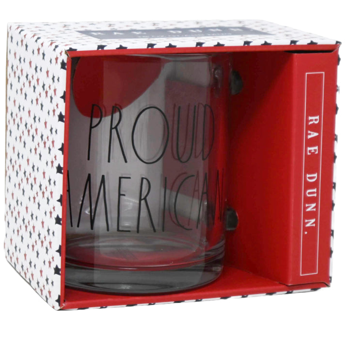 18oz PROUD AMERICAN GLASS MUG C/P 16