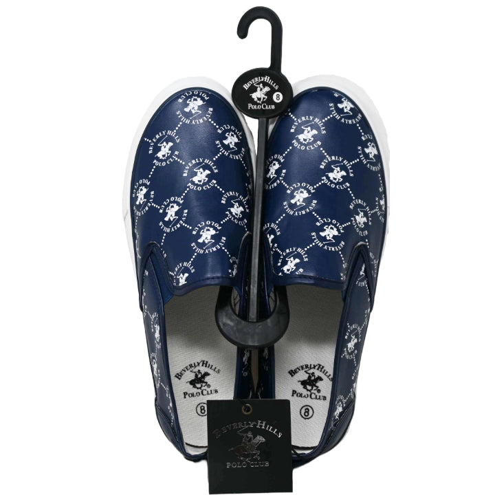 BHPC NAVY PRINTED SLIP ON SHOES ASST SIZE C/P 12