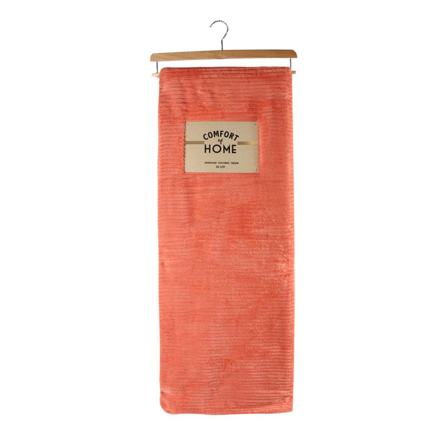 50"x70" SOLID RIB JACQUARD THROW C/P 8