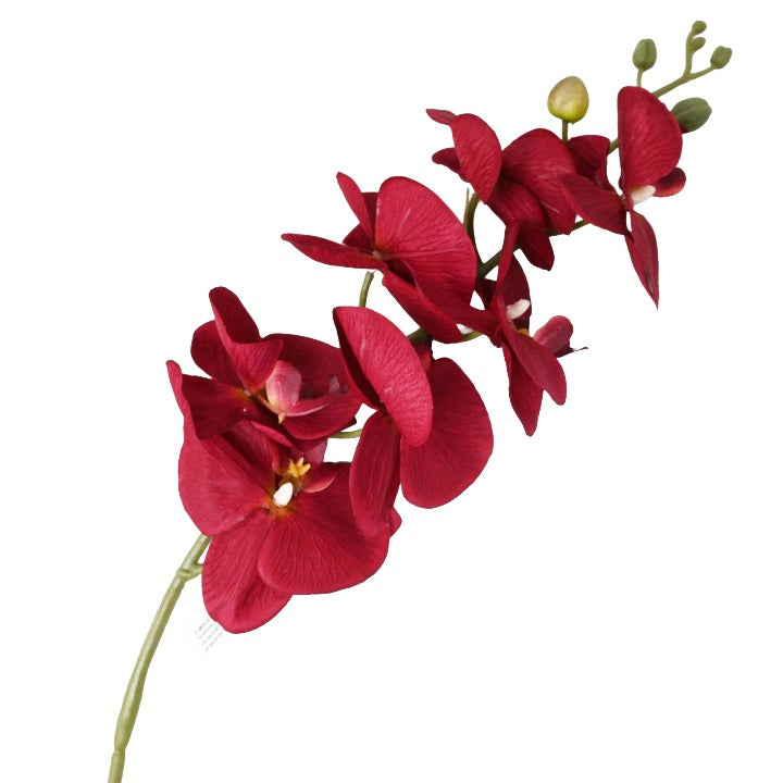 BURG SATIN ORCHID SPRAY 8 FLOWERS 39" C/P 96