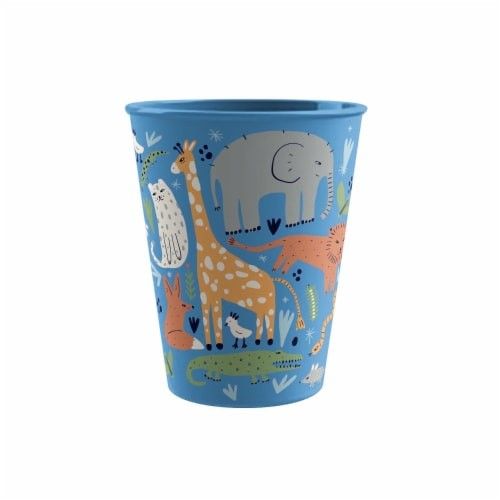 9" Kids Tapered Tumbler - Jungle Animals Print C/P 6