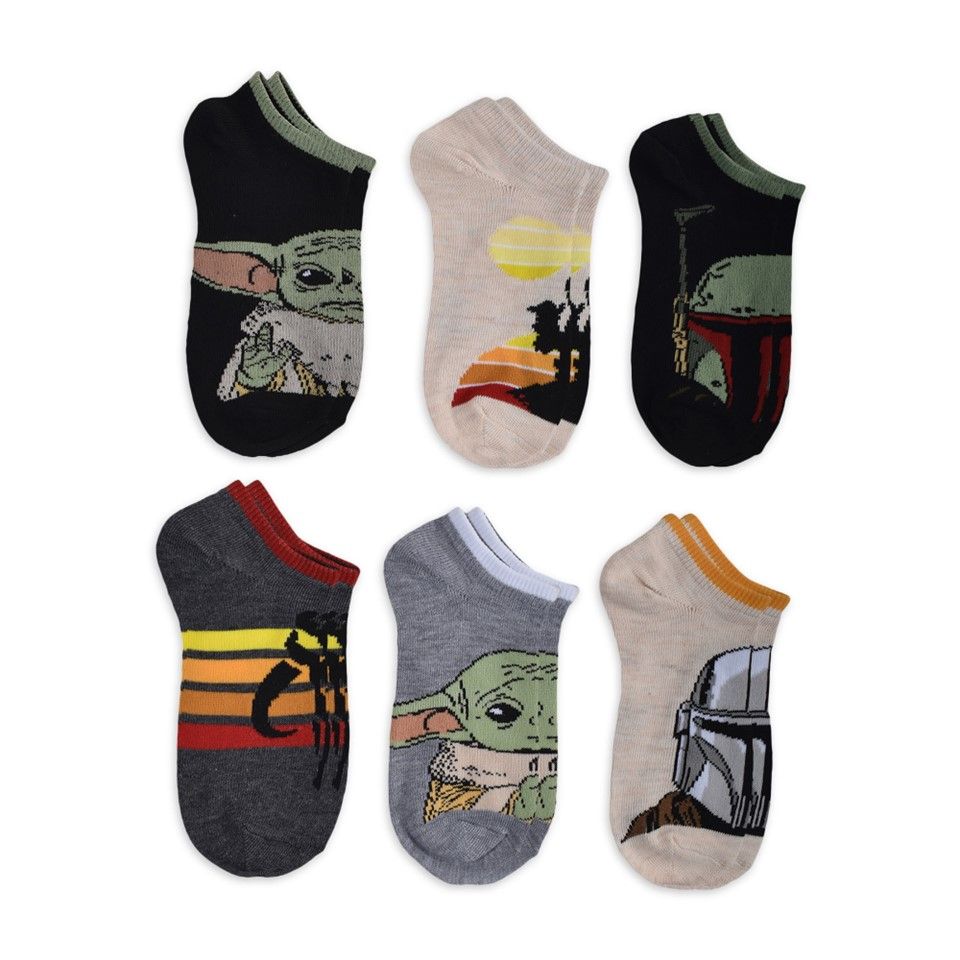 6pk THE MANDALORIAN ON A MISSION NS SOCKS SIZE 9-11 C/P 24